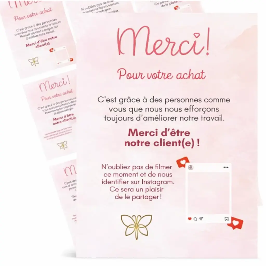 Cartes de Remerciement